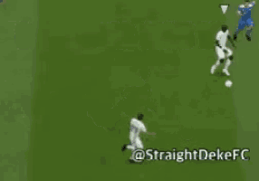 a soccer game with the words computer says no on the top