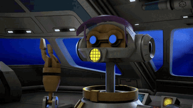a picture of a space ship with the words deal with it on the bottom