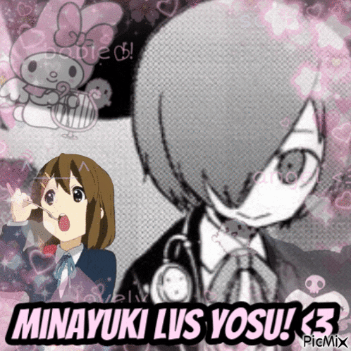 a picture of a girl with the name minayuki lis yusu on it