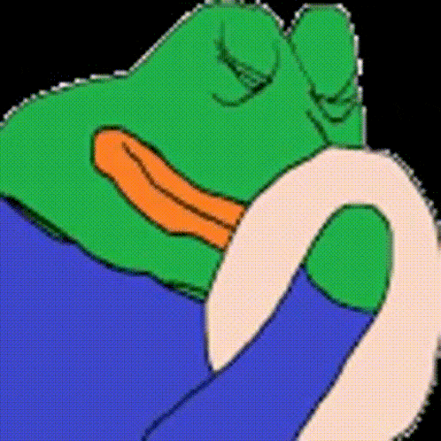 a cartoon of a green frog with an orange beak is holding a white object .