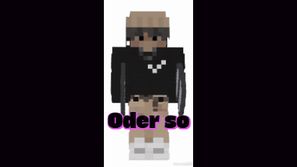 a minecraft character is holding a knife and wearing a black hoodie .