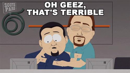 Oh Jeez Thats Terrible Cable Company Worker GIF - Oh Jeez Thats Terrible Cable Company Worker South Park GIFs