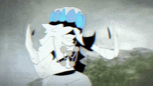 a cartoon character with the name keith garces written on the bottom