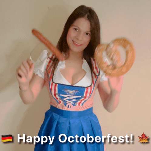 Happy Octoberfest Mary Avina GIF - Happy Octoberfest Mary Avina German Girl GIFs