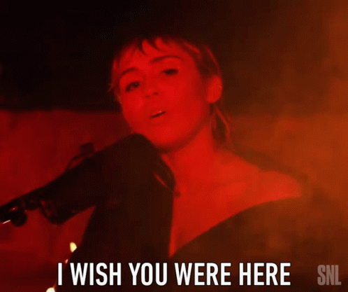 I Wish You Were Here Miley Cyrus GIF - I Wish You Were Here Miley Cyrus Saturday Night Live GIFs