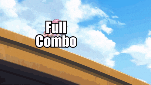 a full combo sign that is on a bridge