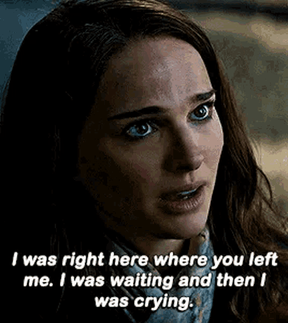 Jane Foster Right Here GIF - Jane Foster Right Here Where You GIFs