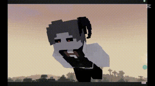 a pixel art of a person with the letter h on his chest