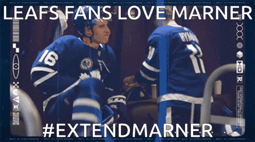 leafs fans love marner #extendmarner is being used