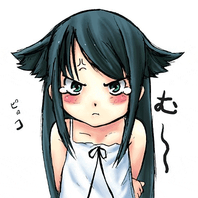 a drawing of a girl with long black hair and a white dress