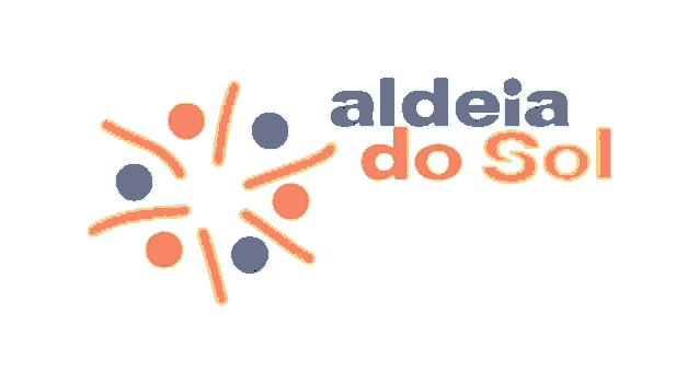 a logo that says aldea do sol with a star in the middle