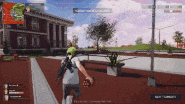 a screenshot of a video game that says redemption in 22 seconds at the top