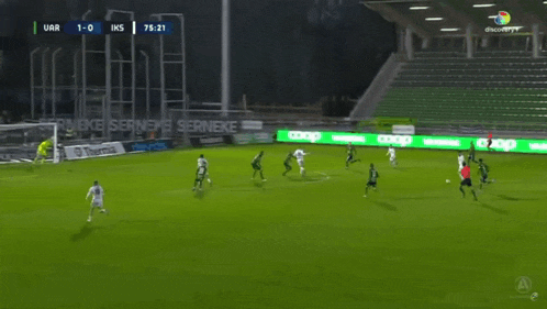 a soccer game between urr and iks is being played
