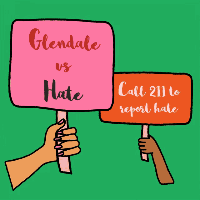 Glendale Vs Hate Odio GIF - Glendale Vs Hate Glendale Odio GIFs