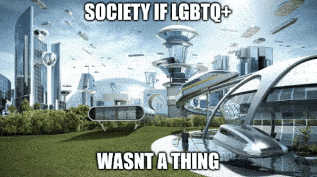 a society if lgbtq + wasnt a thing poster