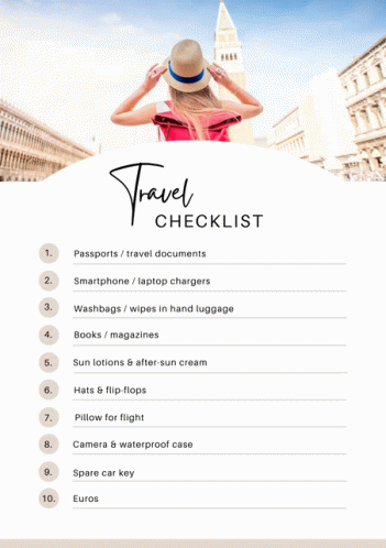 Travel Checklist Traveling GIF - Travel Checklist Travel Traveling GIFs