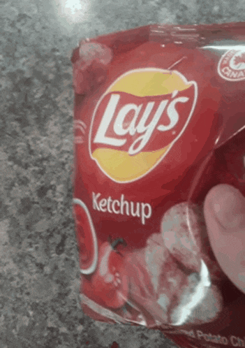 Lays Ketchup Chips GIF - Lays Ketchup Chips Canadian Snacks GIFs