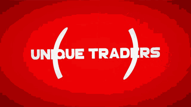 a black and red background with the words unique traders on it