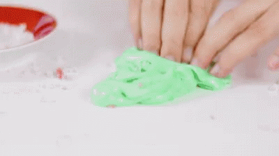 Slime With Blood Kneading GIF - Slime With Blood Kneading Kneading Slime With Blood GIFs