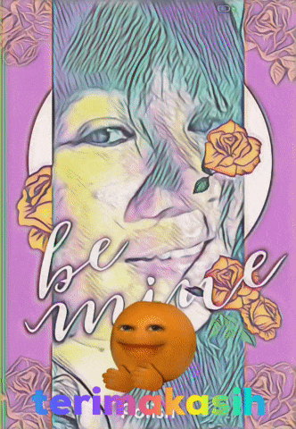 a drawing of a woman with roses and the words be mine written on it