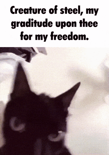 Creature Of Steel My Gratitude Upon Thee For My Freedom GIF - Creature Of Steel My Gratitude Upon Thee For My Freedom GIFs