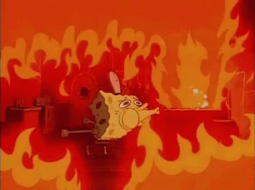 Fire Spongebob GIF - Fire Spongebob GIFs