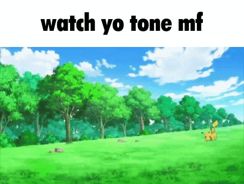 a picture of a field with the words watch yo tone mf on the bottom