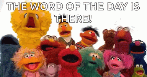 Sesame Street Elmo GIF - Sesame Street Elmo The Word Of The Day Is There GIFs