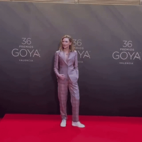 Cate Blanchett Suit GIF - Cate Blanchett Suit Red Carpet GIFs