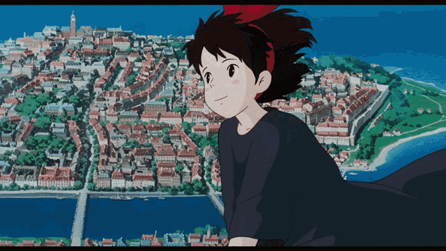 Kikis Delivery Service Fly GIF - Kikis Delivery Service Fly Smile GIFs
