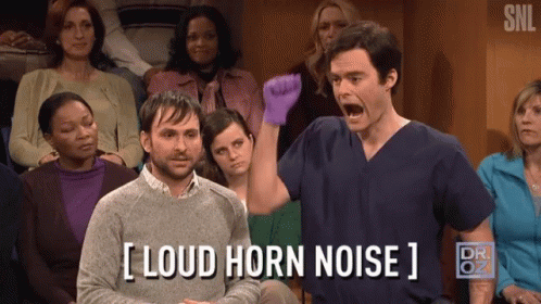 Loud Horn Noise Bill Hader GIF - Loud Horn Noise Bill Hader Saturday Night Live GIFs