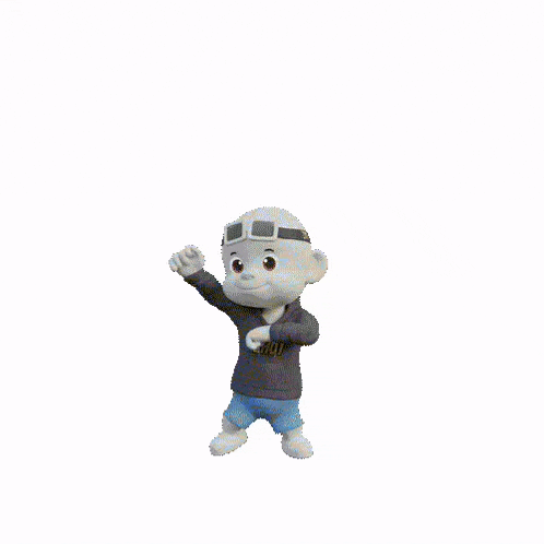 a cartoon character is wearing a hoodie that says zhu7