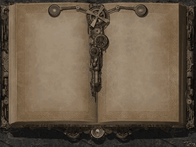 an open book with a cross on the top of it