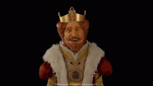 Burger King Holding A Fire GIF - Burger King Holding A Fire Food GIFs