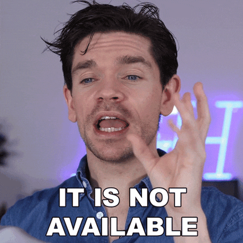 It Is Not Available Robin James GIF - It Is Not Available Robin James It Is Unavailable GIFs