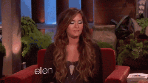 Demi Lovato   GIF - Ellen Degeneres Demi Lovato Interview GIFs