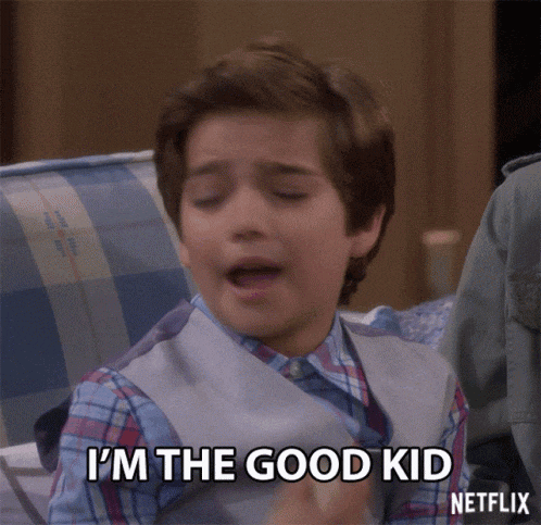 a young boy says i 'm the good kid in a netflix advertisement
