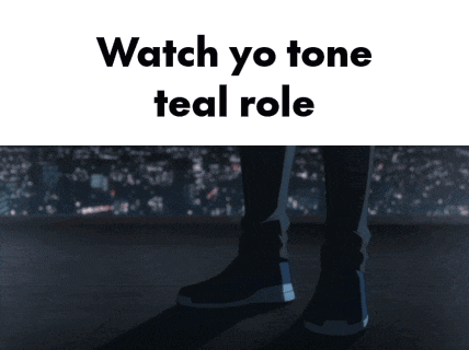 a blurred image with the words watch yo tone teal role written on it