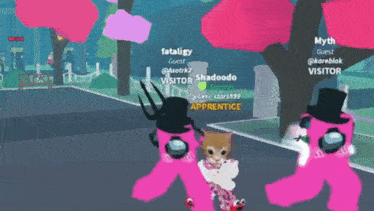 a screenshot of a video game shows a cat wearing a top hat and pants