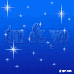 a blue background with a red heart and the words " tu & yo "