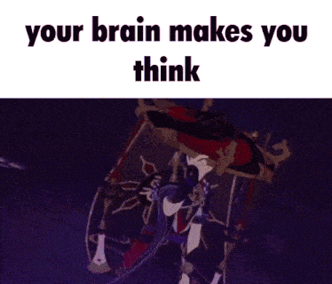 Your Brain Makes You Think Scaramouche GIF - Your Brain Makes You Think Scaramouche Genshin Impact GIFs