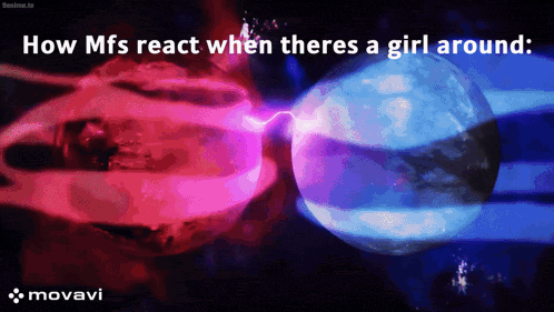 how mfs react when there 's a girl around poster