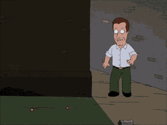 peter griffin and brian griffin from family guy are walking a dog on a leash