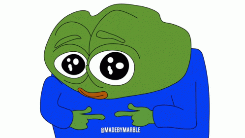Pepe Made By Marble GIF - Pepe Made By Marble Awkward Smile GIFs