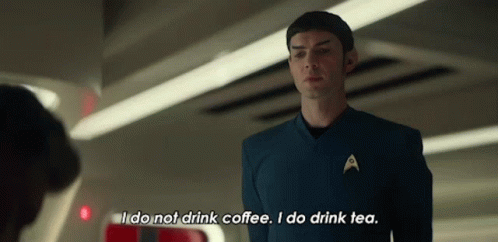 I Do Not Drink Coffee I Do Drink Tea Spock GIF - I Do Not Drink Coffee I Do Drink Tea Spock Ethan Peck GIFs