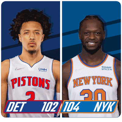 Detroit Pistons (102) Vs. New York Knicks (104) Post Game GIF - Nba Basketball Nba 2021 GIFs