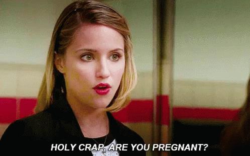 Holy Crap, Are You Pregnant? - Glee GIF - Pregnant GIFs