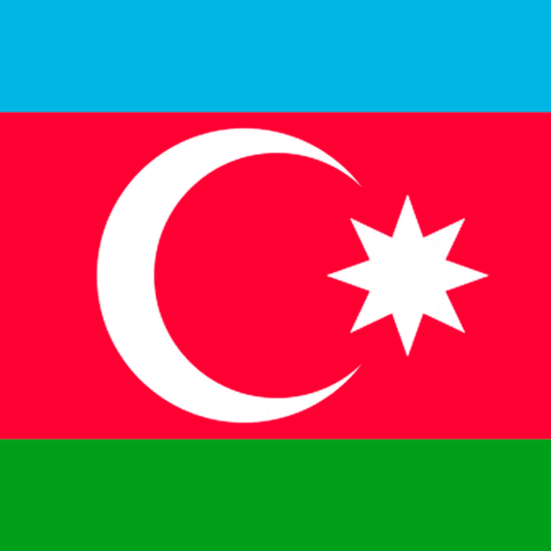a flag with a crescent moon and a star