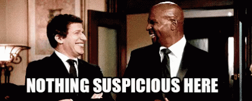 Nothing Suspicious Here GIF - Andy Samberg Brooklyn GIFs