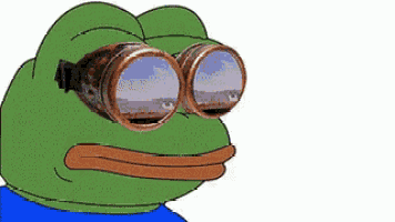 a green frog wearing a pair of goggles .